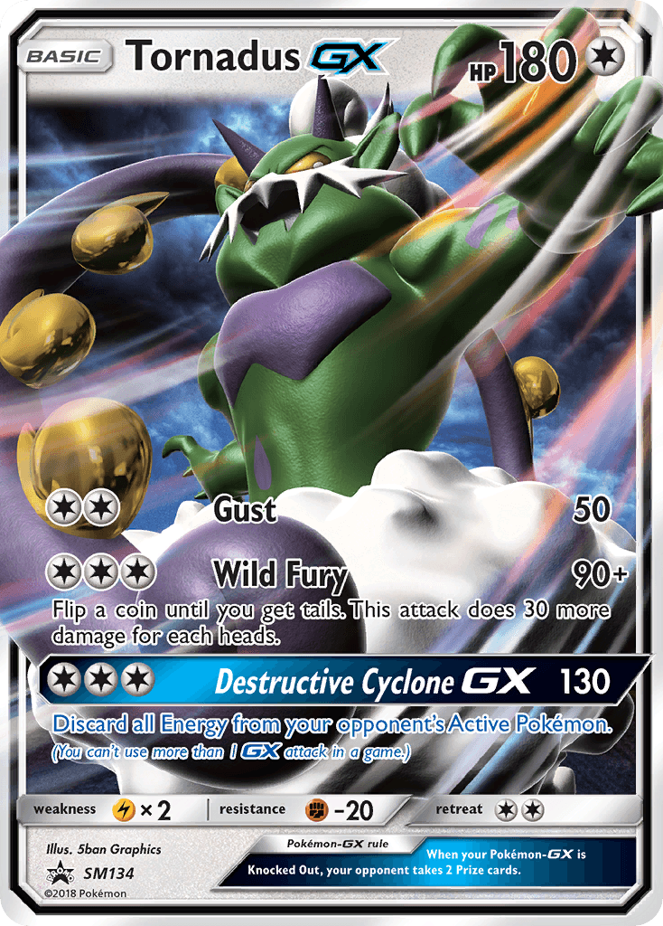 Tornadus-GX, SM Black Star Promos SM134