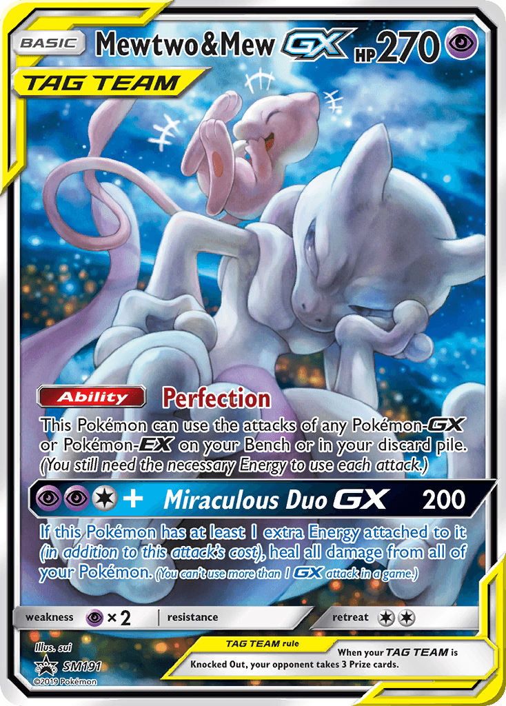 Mewtwo & Mew-GX, SM Black Star Promos SM191