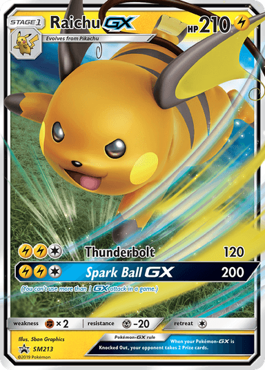 Raichu-GX, SM Black Star Promos SM213