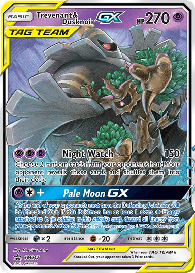 Trevenant & Dusknoir-GX, SM Black Star Promos SM217