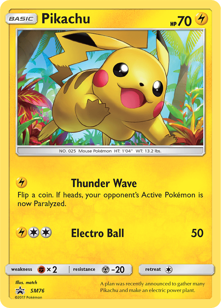 Pikachu, SM Black Star Promos SM76