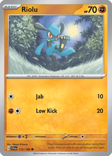 Riolu, Scarlet & Violet 112