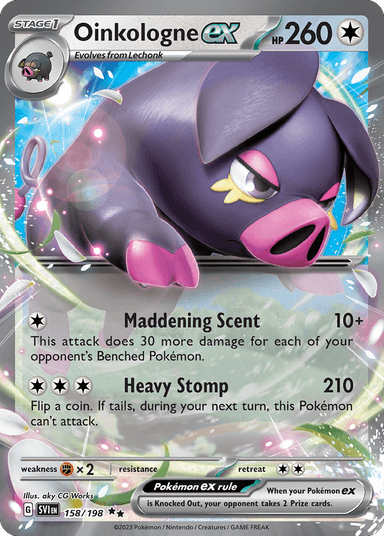 Oinkologne ex, Scarlet & Violet 158