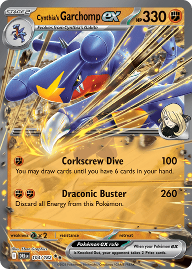 Cynthia's Garchomp ex, Destined Rivals 104