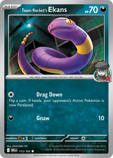 Team Rocket's Ekans, Destined Rivals 112