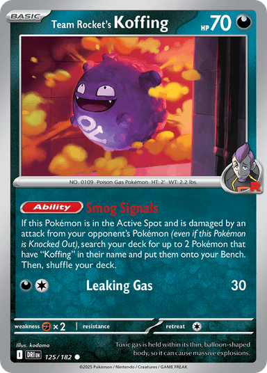 Team Rocket's Koffing, Destined Rivals 125