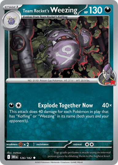 Team Rocket's Weezing, Destined Rivals 126
