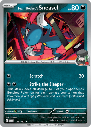 Team Rocket's Sneasel, Destined Rivals 128