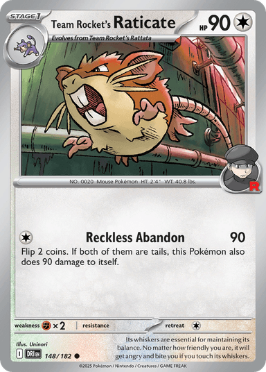 Team Rocket's Raticate, Destined Rivals 148