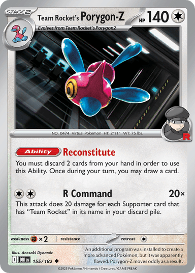 Team Rocket's Porygon-Z, Destined Rivals 155