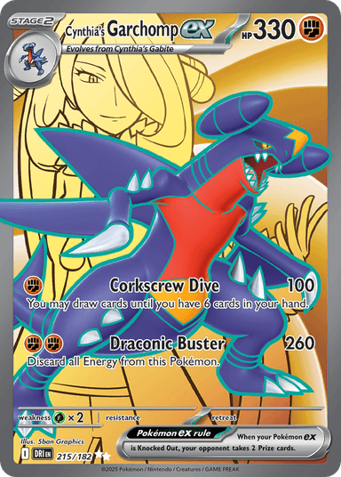 Cynthia's Garchomp ex, Destined Rivals 215