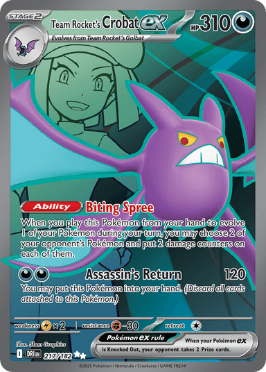 Team Rocket's Crobat ex, Destined Rivals 217