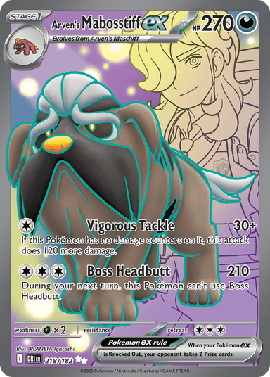 Arven's Mabosstiff ex, Destined Rivals 218