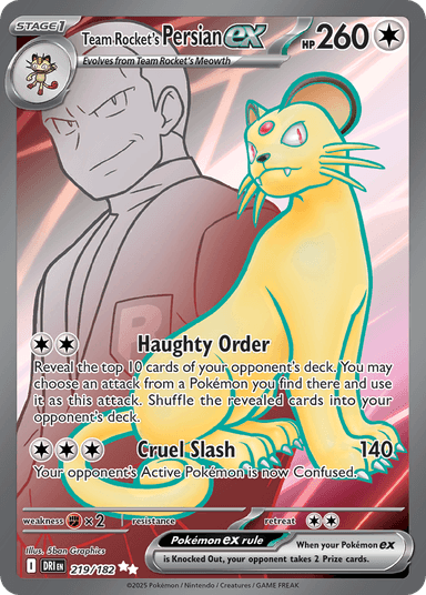 Team Rocket's Persian ex, Destined Rivals 219