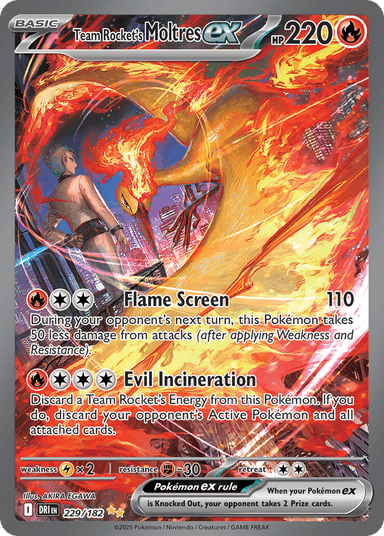 Team Rocket's Moltres ex, Destined Rivals 229