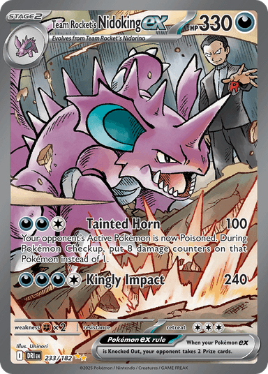 Team Rocket's Nidoking ex, Destined Rivals 233