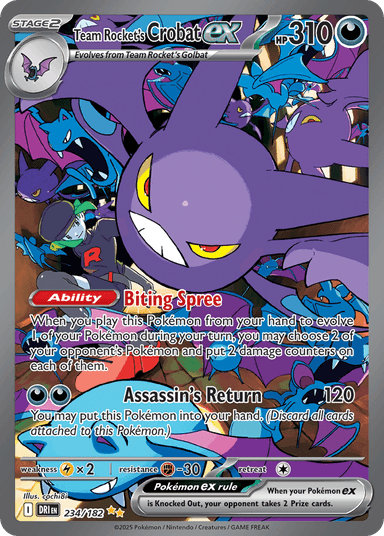 Team Rocket's Crobat ex, Destined Rivals 234