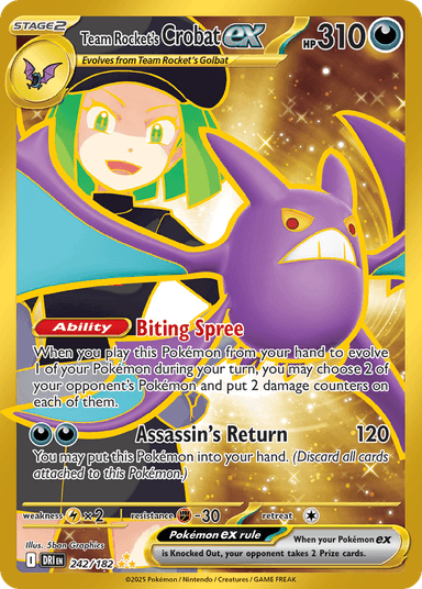 Team Rocket's Crobat ex, Destined Rivals 242