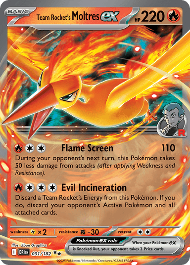 Team Rocket's Moltres ex, Destined Rivals 31