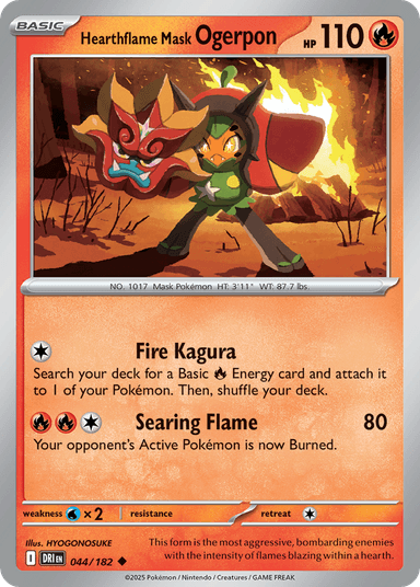 Hearthflame Mask Ogerpon, Destined Rivals 44
