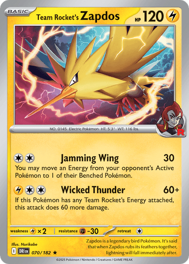 Team Rocket's Zapdos, Destined Rivals 70