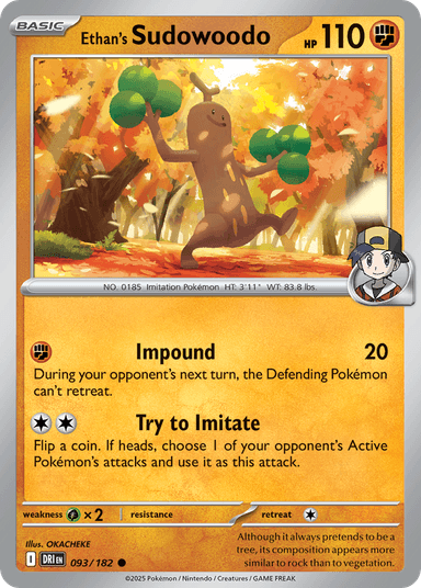 Ethan's Sudowoodo, Destined Rivals 93