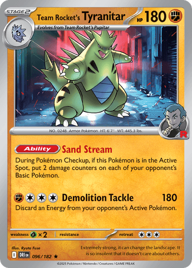 Team Rocket's Tyranitar, Destined Rivals 96