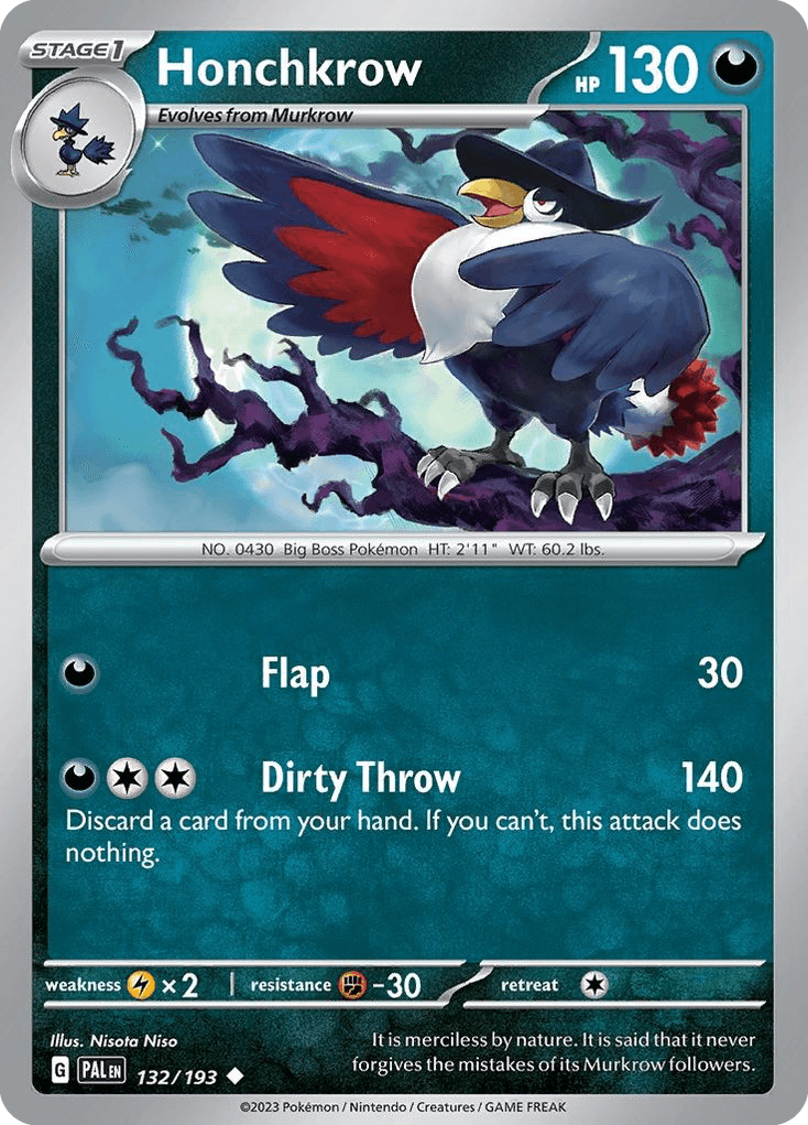 Honchkrow, Paldea Evolved 132