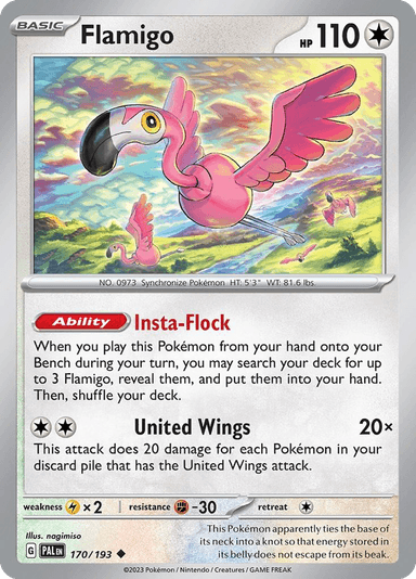 Flamigo, Paldea Evolved 170