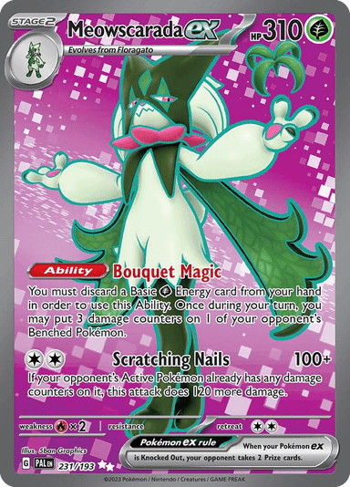 Meowscarada ex, Paldea Evolved 231