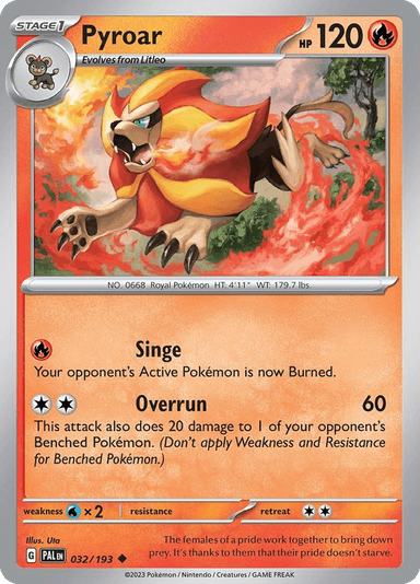 Pyroar, Paldea Evolved 32