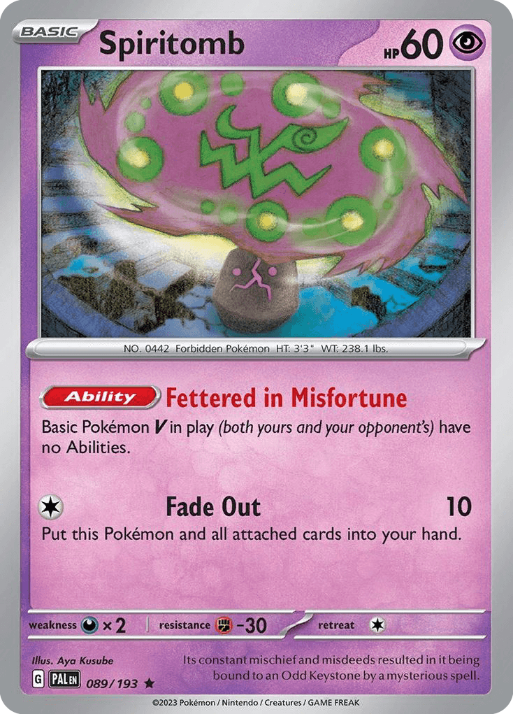 Spiritomb, Paldea Evolved 89