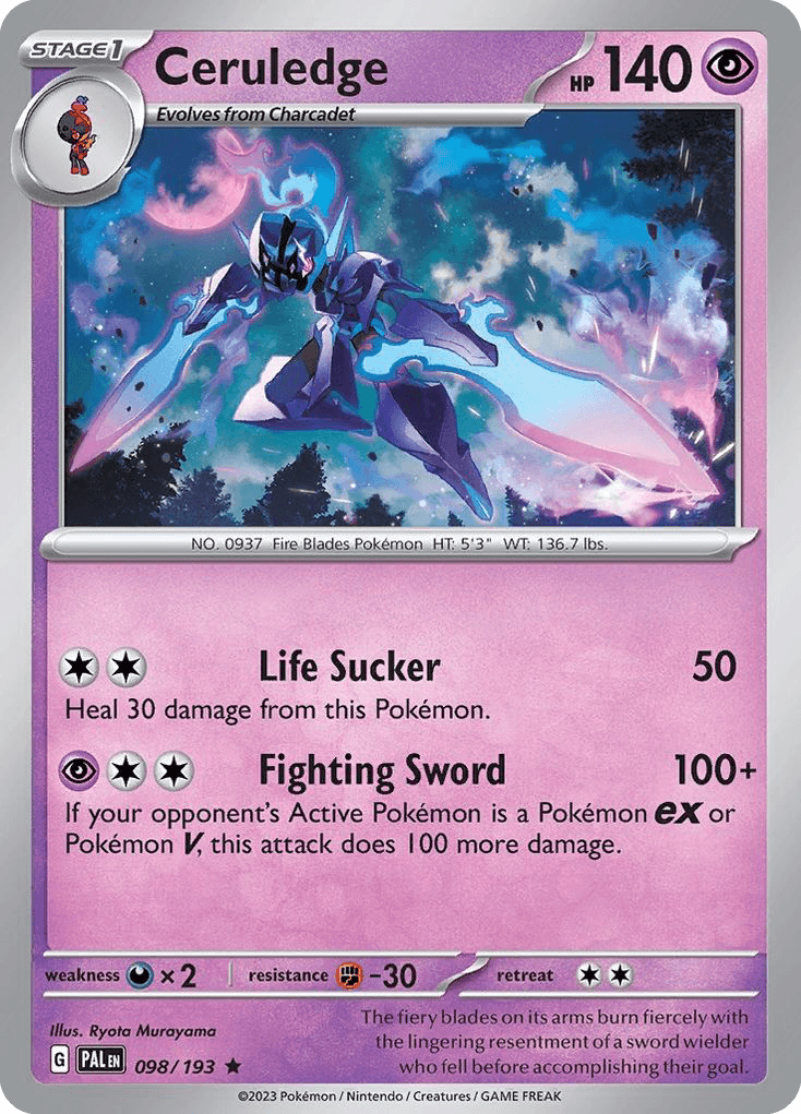 Ceruledge, Paldea Evolved 98
