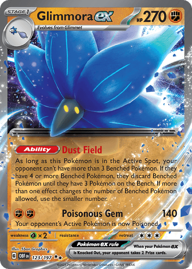 Glimmora ex, Obsidian Flames 123