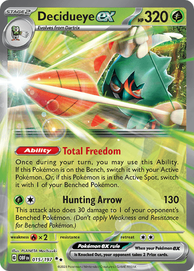 Decidueye ex, Obsidian Flames 15