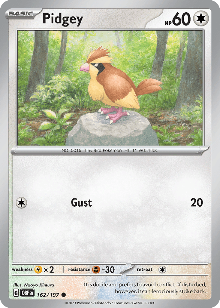 Pidgey, Obsidian Flames 162