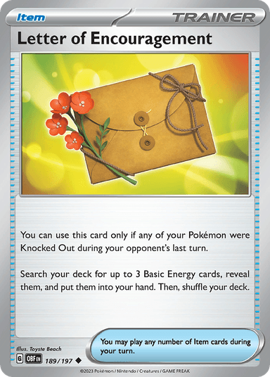 Letter of Encouragement, Obsidian Flames 189