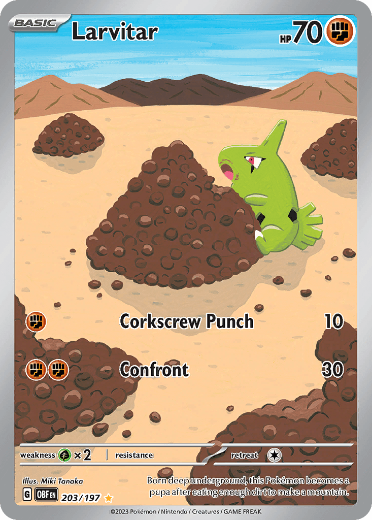 Larvitar, Obsidian Flames 203
