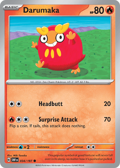 Darumaka, Obsidian Flames 34
