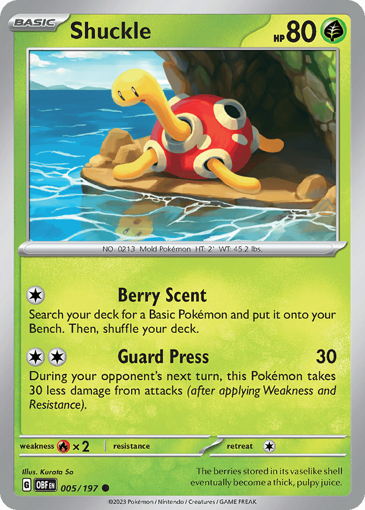 Shuckle, Obsidian Flames 5