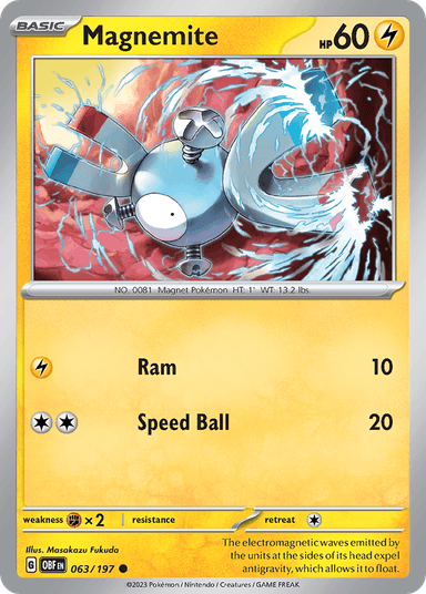 Magnemite, Obsidian Flames 63