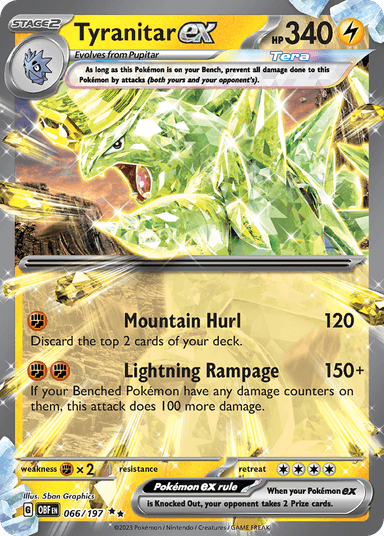 Tyranitar ex, Obsidian Flames 66