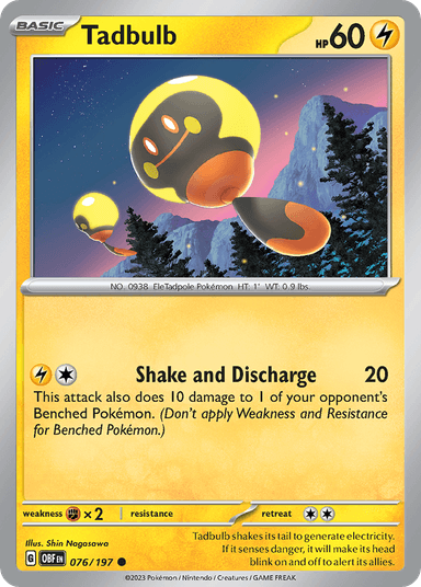 Tadbulb, Obsidian Flames 76