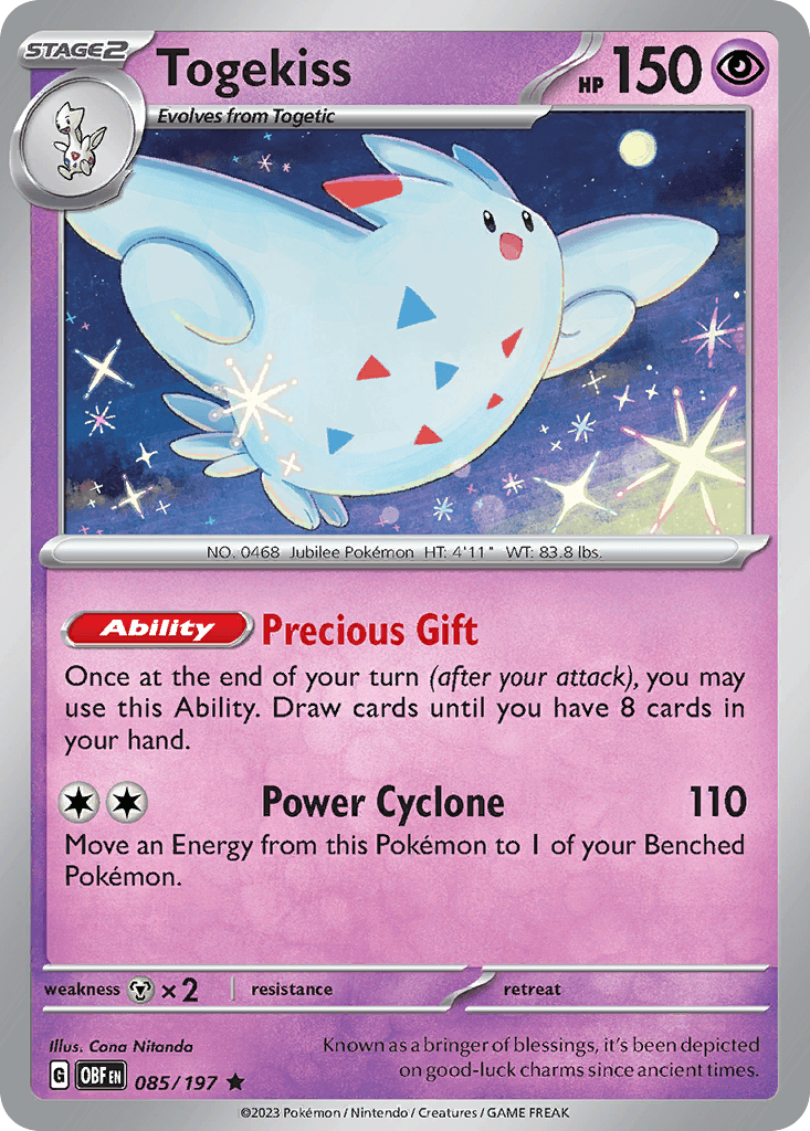 Togekiss, Obsidian Flames 85