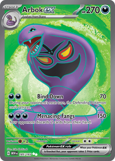 Arbok ex, 151 185
