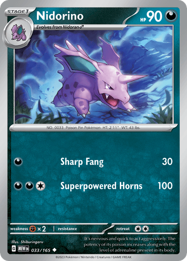 Nidorino, 151 33