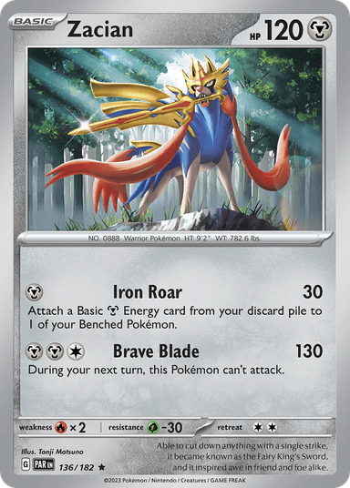 Zacian, Paradox Rift 136