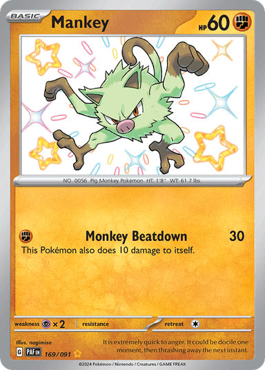 Mankey, Paldean Fates 169