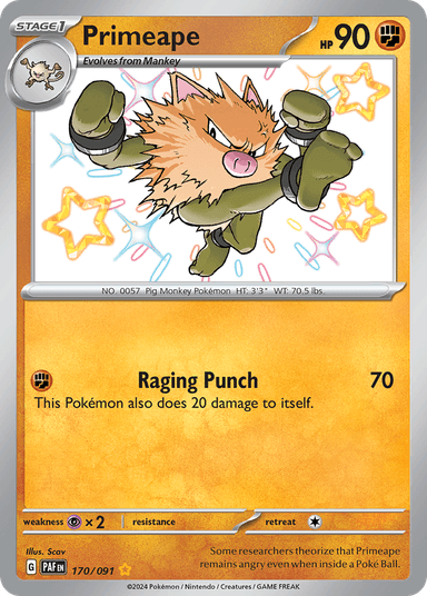 Primeape, Paldean Fates 170