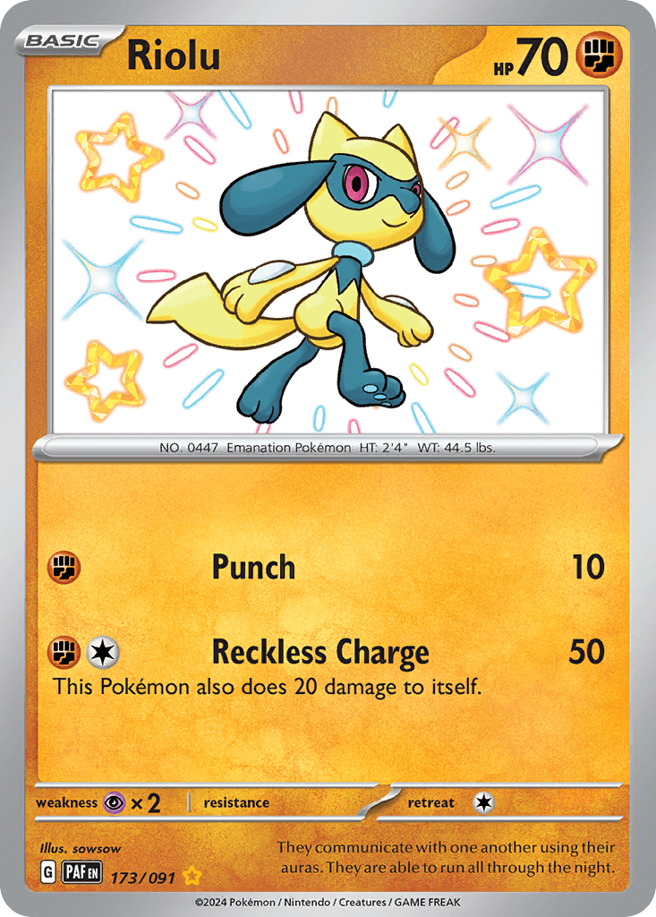 Riolu, Paldean Fates 173